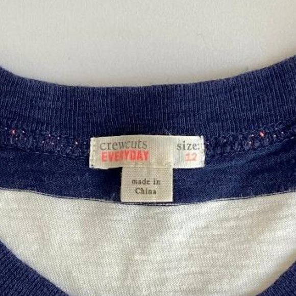 J. Crew Crewcuts Everyday Navy Blue & White Rugby Striped Tank Dress - Picture 4 of 7
